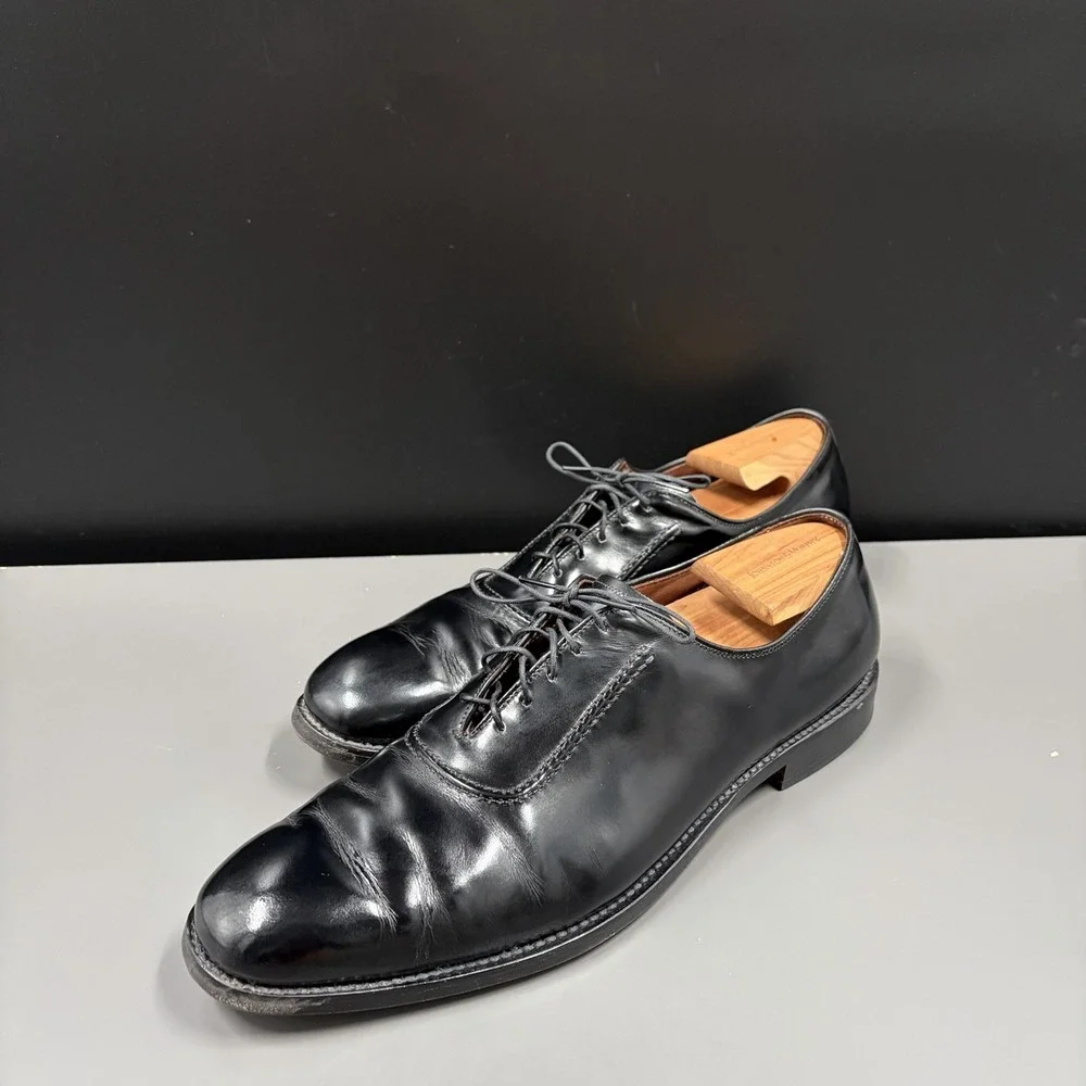 Allen Edmonds Belgium Wholecut Oxford Dress Shoes Mens 13 A Black‎ Calf Leather